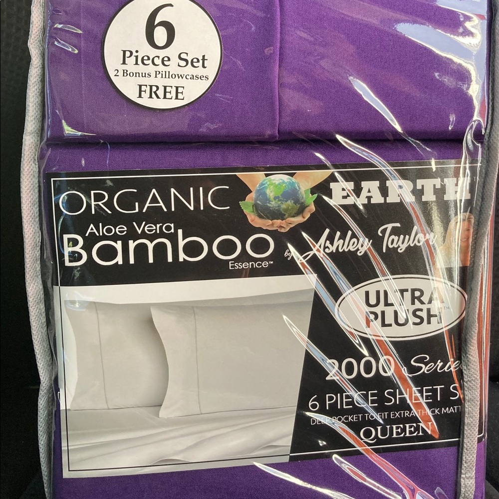 Aloe Vera Bamboo 6pc Sheet Set Ashley Taylor 2000